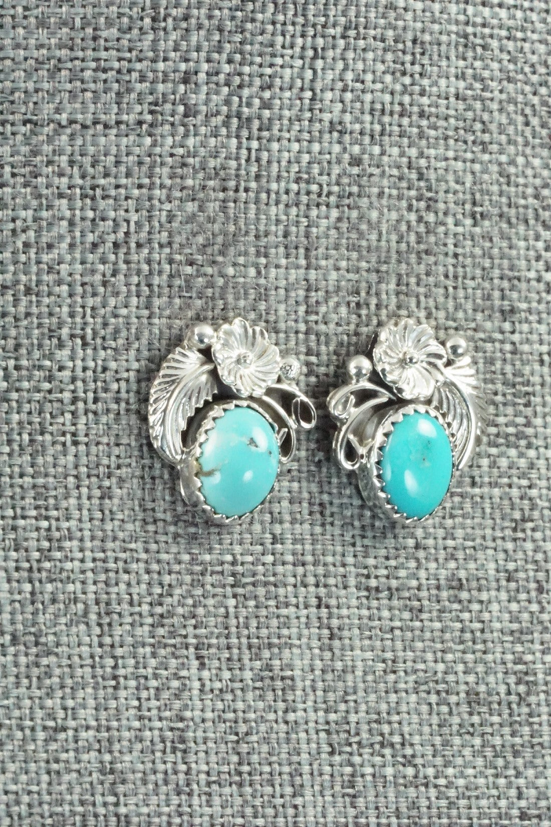 Turquoise & Sterling Silver Earrings - Rita Largo