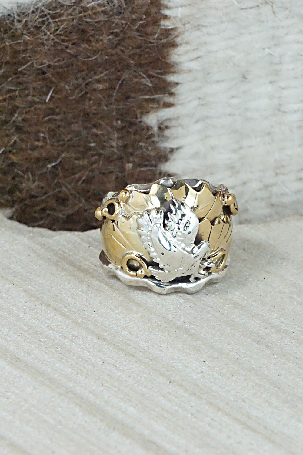 Sterling Silver & Gold Fill Ring - Genevieve Francisco - Size 6