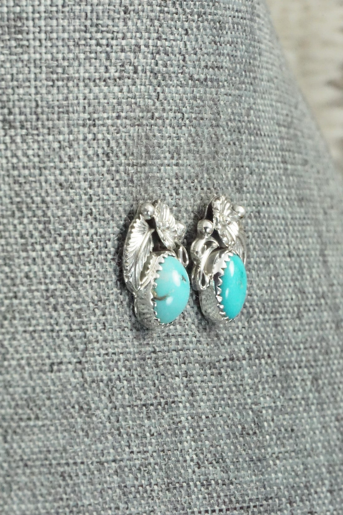 Turquoise & Sterling Silver Earrings - Rita Largo