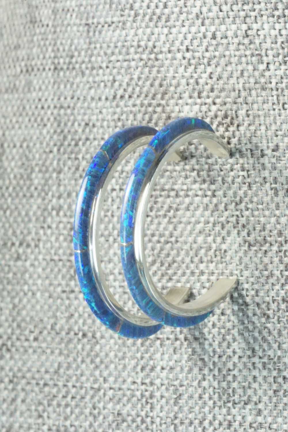 Opal & Sterling Silver Earrings - Beavis Massie