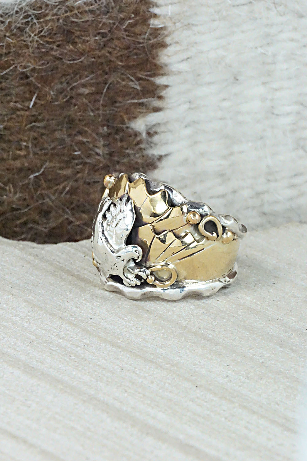 Sterling Silver & Gold Fill Ring - Genevieve Francisco - Size 6