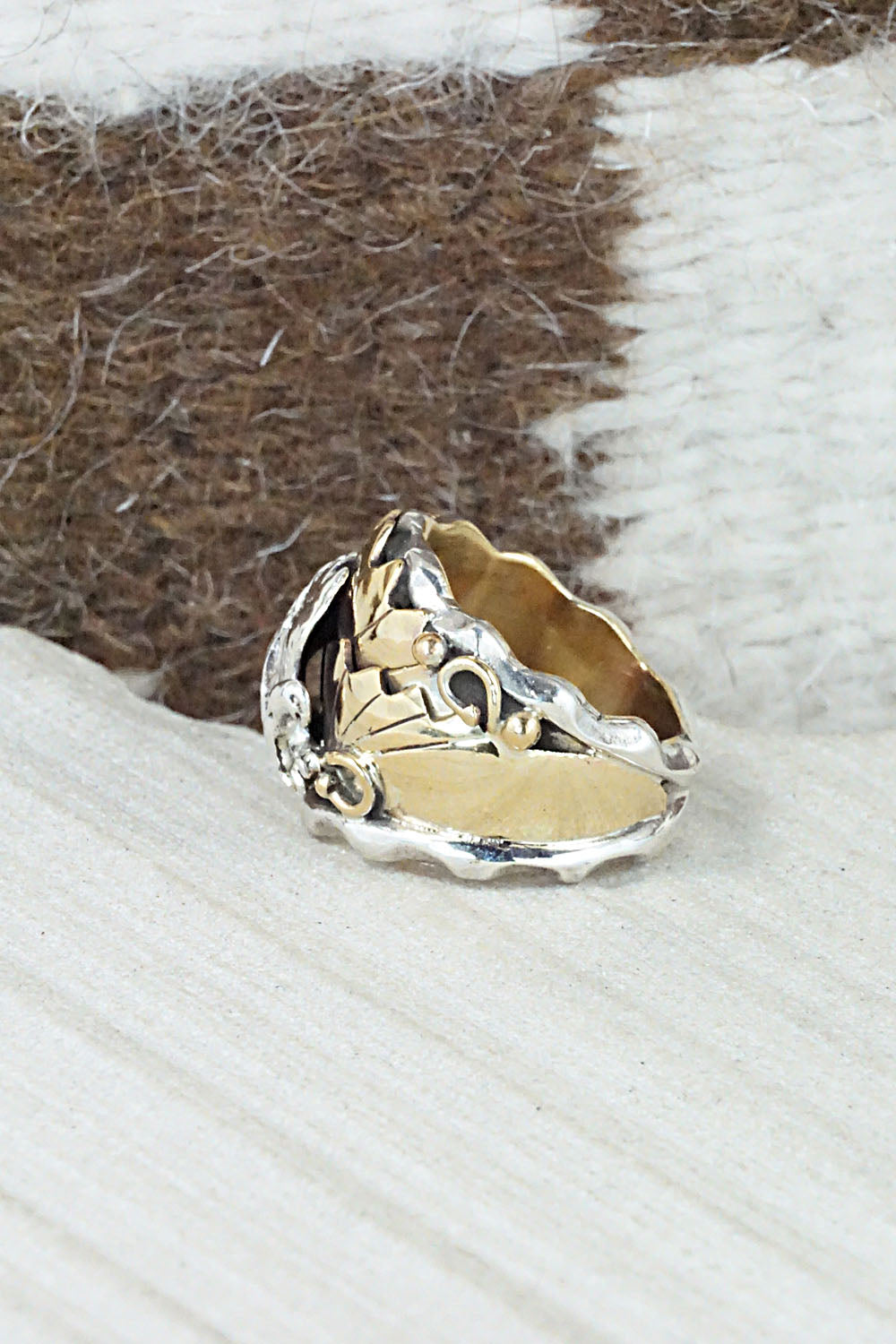 Sterling Silver & Gold Fill Ring - Genevieve Francisco - Size 6