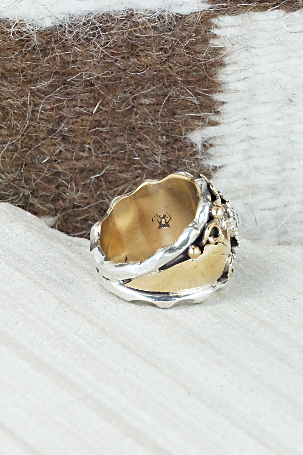 Sterling Silver & Gold Fill Ring - Genevieve Francisco - Size 6