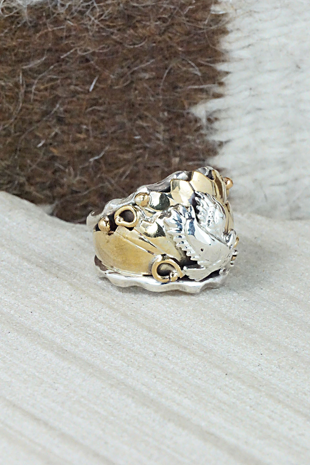 Sterling Silver & Gold Fill Ring - Genevieve Francisco - Size 6