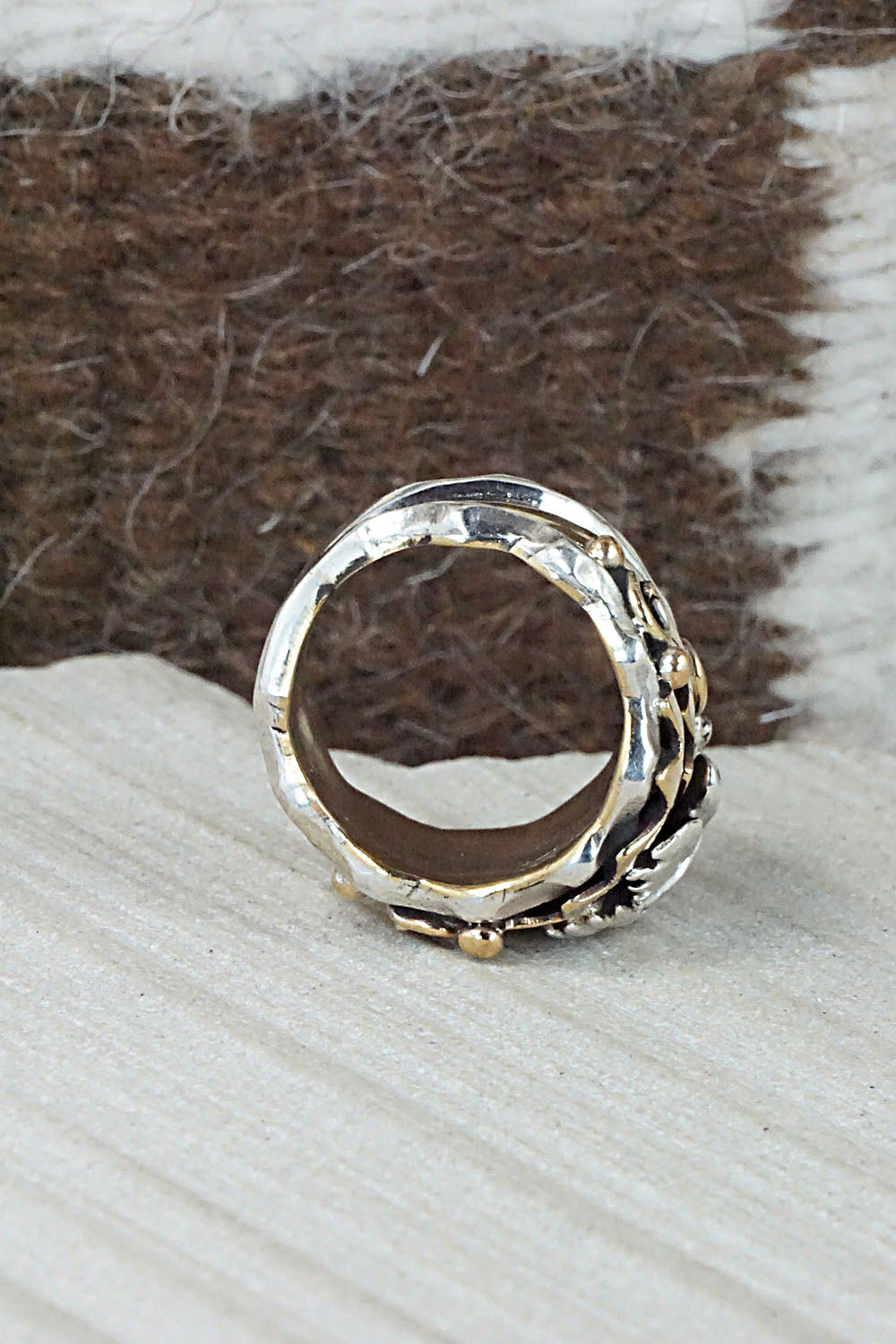 Sterling Silver & Gold Fill Ring - Genevieve Francisco - Size 6