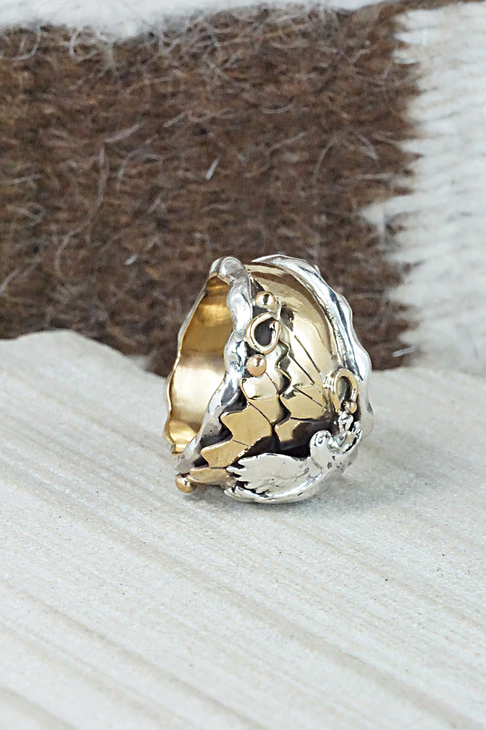 Sterling Silver & Gold Fill Ring - Genevieve Francisco - Size 6