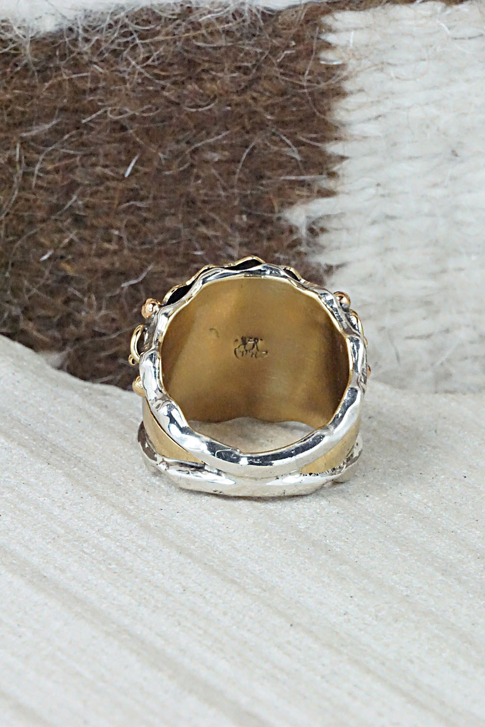 Sterling Silver & Gold Fill Ring - Genevieve Francisco - Size 6.75