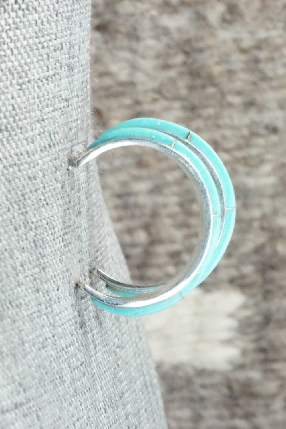 Turquoise & Sterling Silver Earrings - Beavis Massie