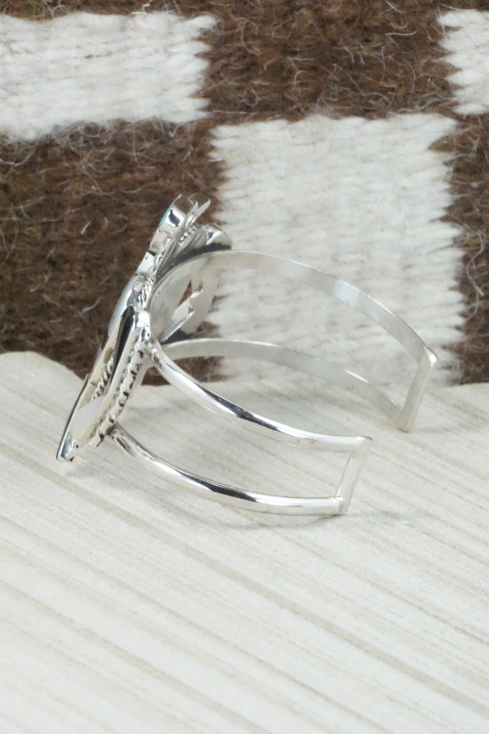 Multi Stone & Sterling Silver Inlay Bracelet - Bobby Shack