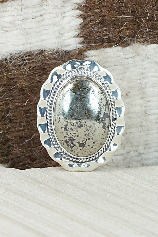 Marcasite & Sterling Silver Ring - Samuel Yellowhair - Size 6