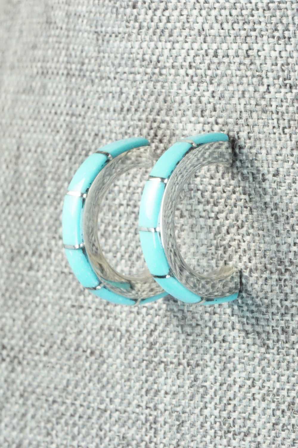 Turquoise & Sterling Silver Earrings - Verna Kantesta
