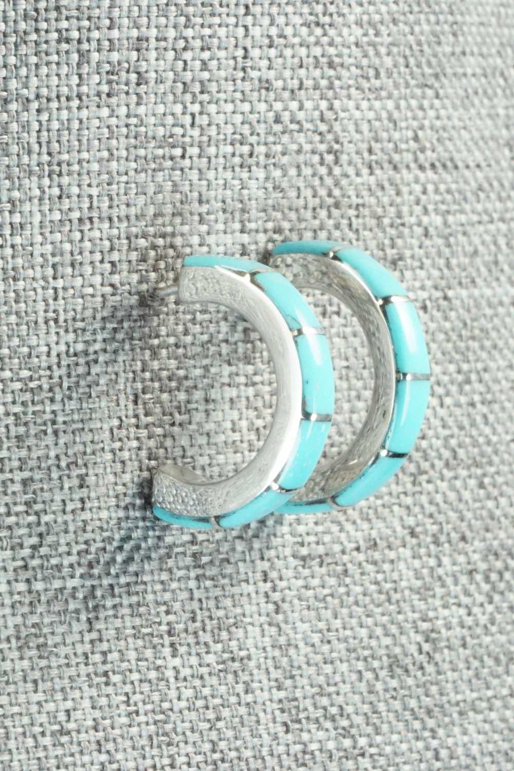 Turquoise & Sterling Silver Earrings - Verna Kantesta