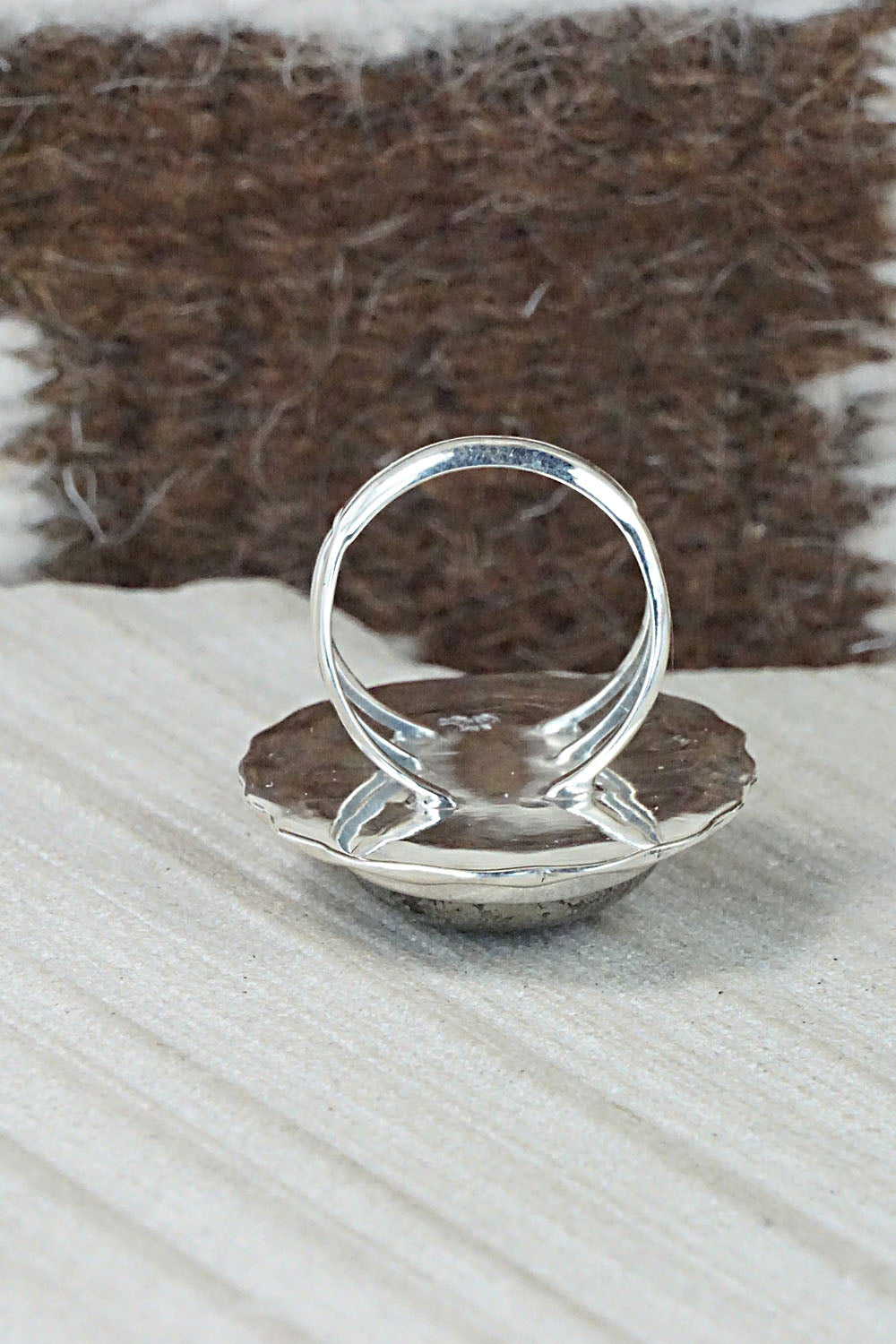 Marcasite & Sterling Silver Ring - Samuel Yellowhair - Size 6