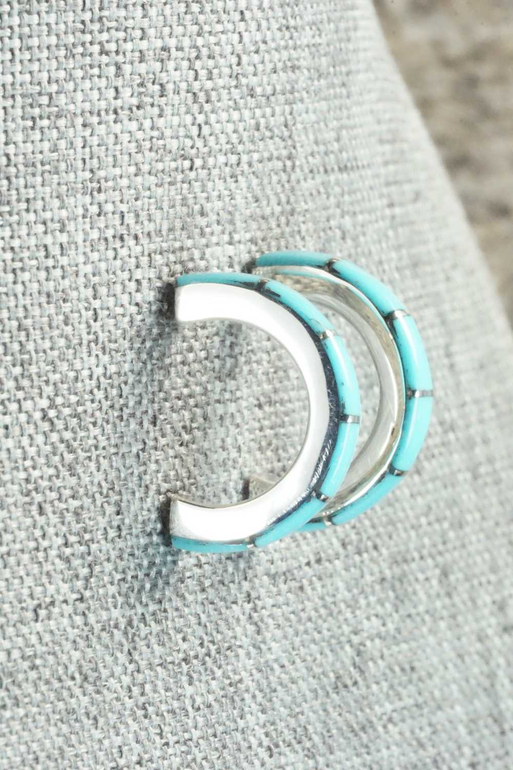 Turquoise & Sterling Silver Earrings - Verna Kantesta