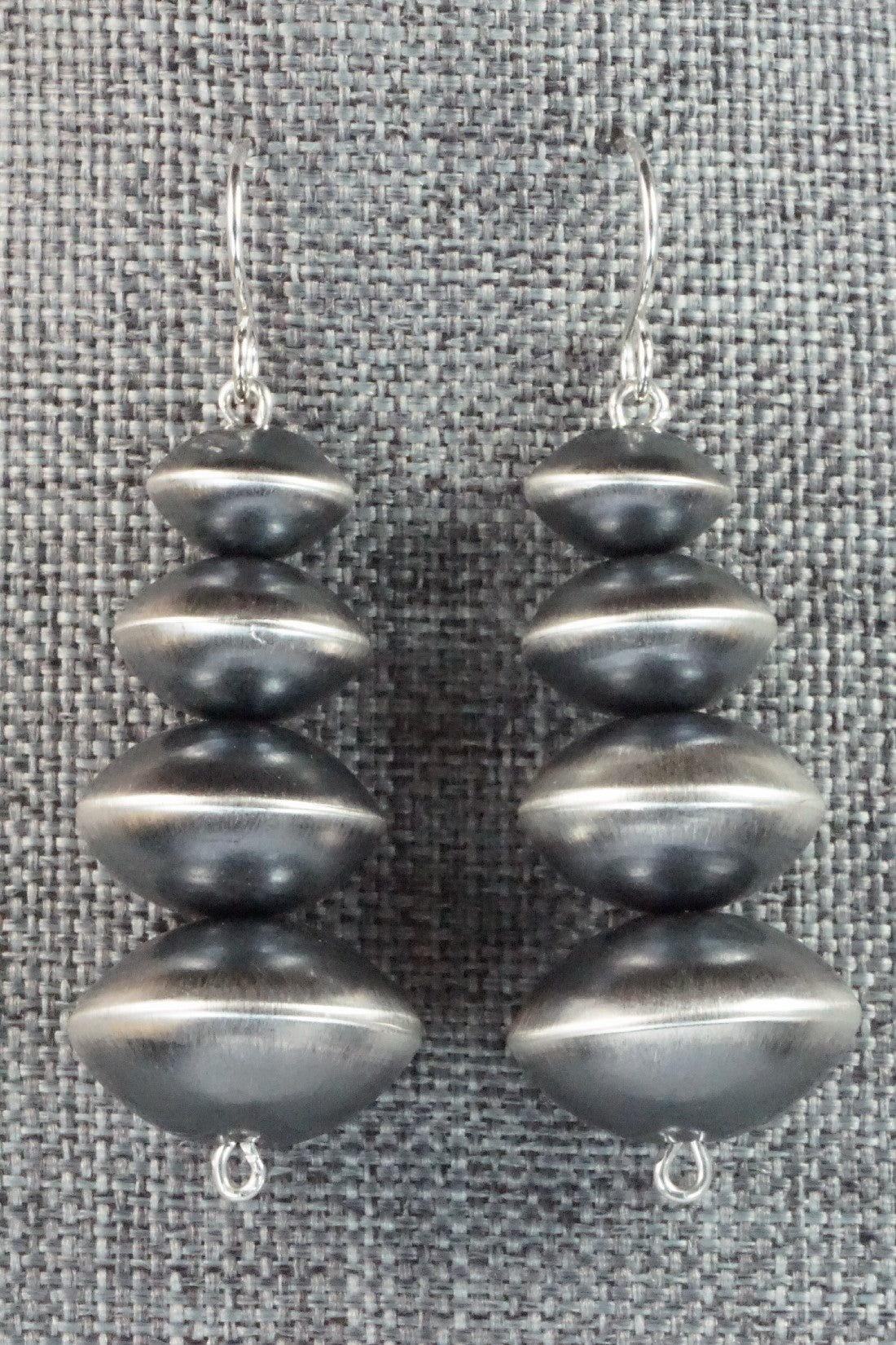 Sterling Silver Navajo Pearl Earrings - Preston Haley