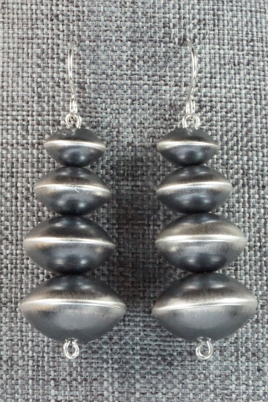 Sterling Silver Navajo Pearl Earrings - Preston Haley