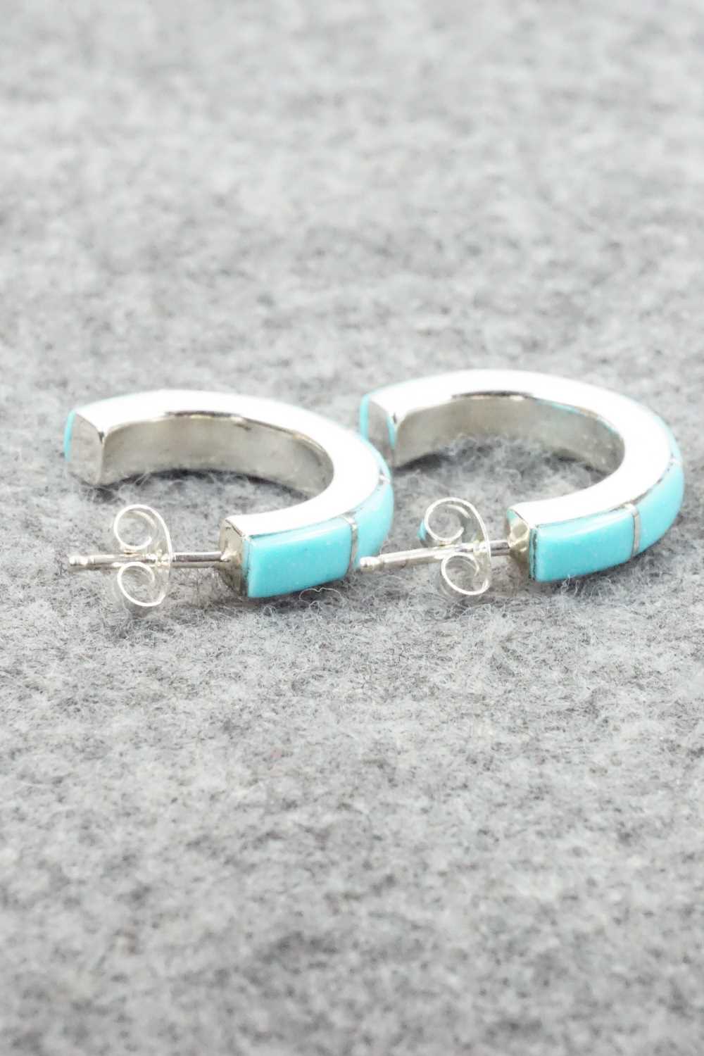 Turquoise & Sterling Silver Earrings - Verna Kantesta