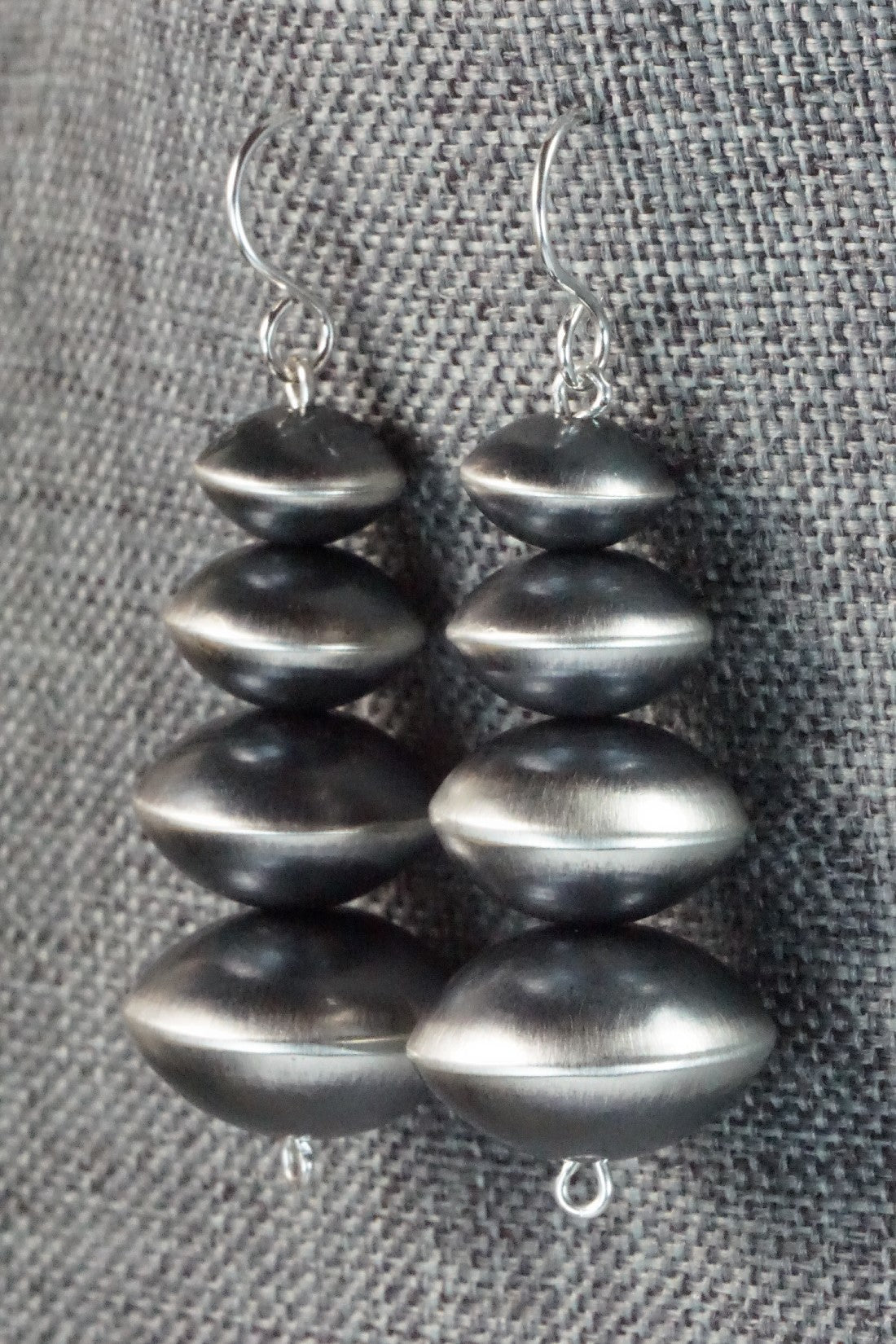 Sterling Silver Navajo Pearl Earrings - Preston Haley