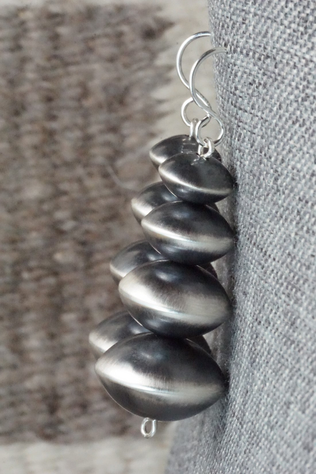 Sterling Silver Navajo Pearl Earrings - Preston Haley