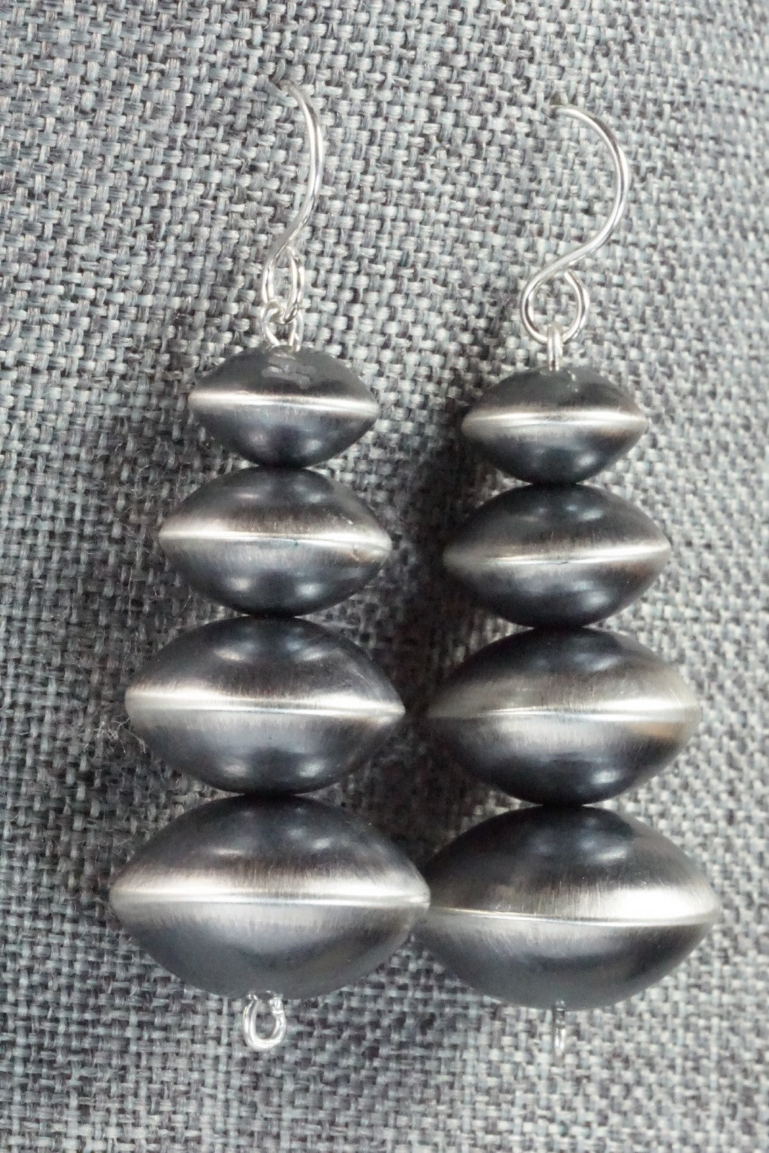 Sterling Silver Navajo Pearl Earrings - Preston Haley