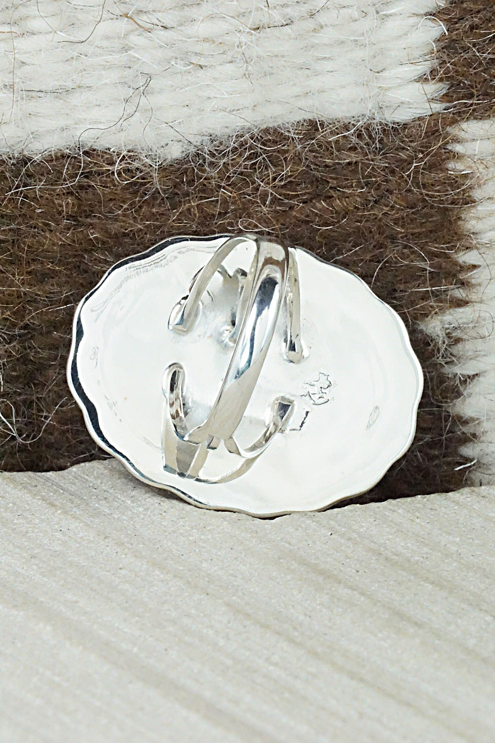 Marcasite & Sterling Silver Ring - Samuel Yellowhair - Size 9