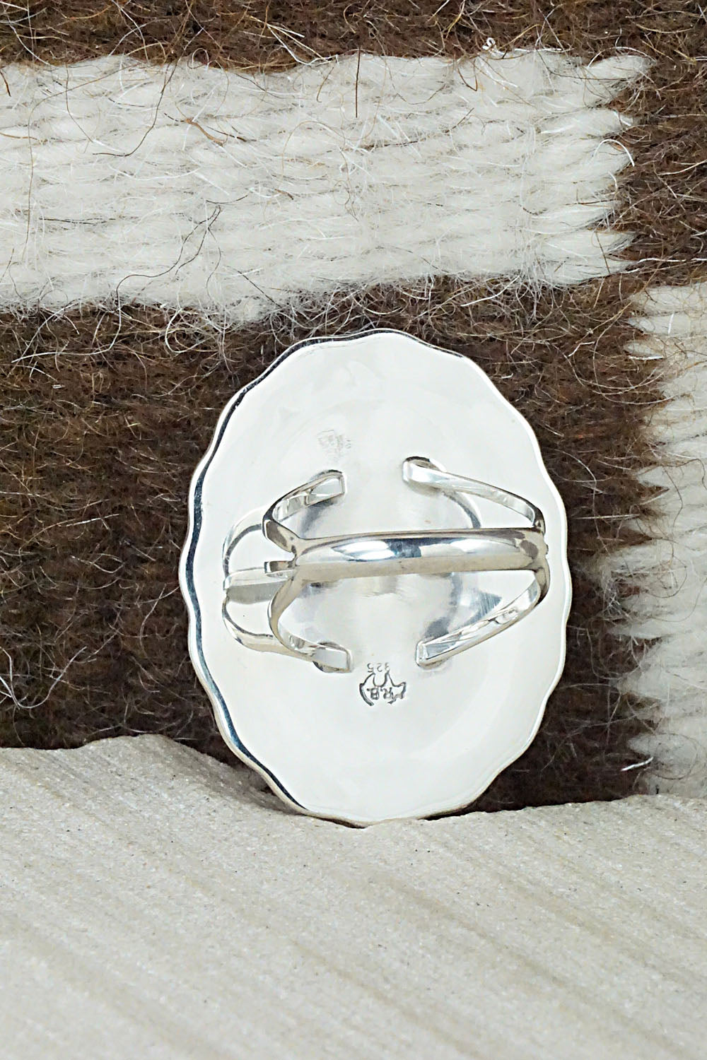 Marcasite & Sterling Silver Ring - Samuel Yellowhair - Size 7.25