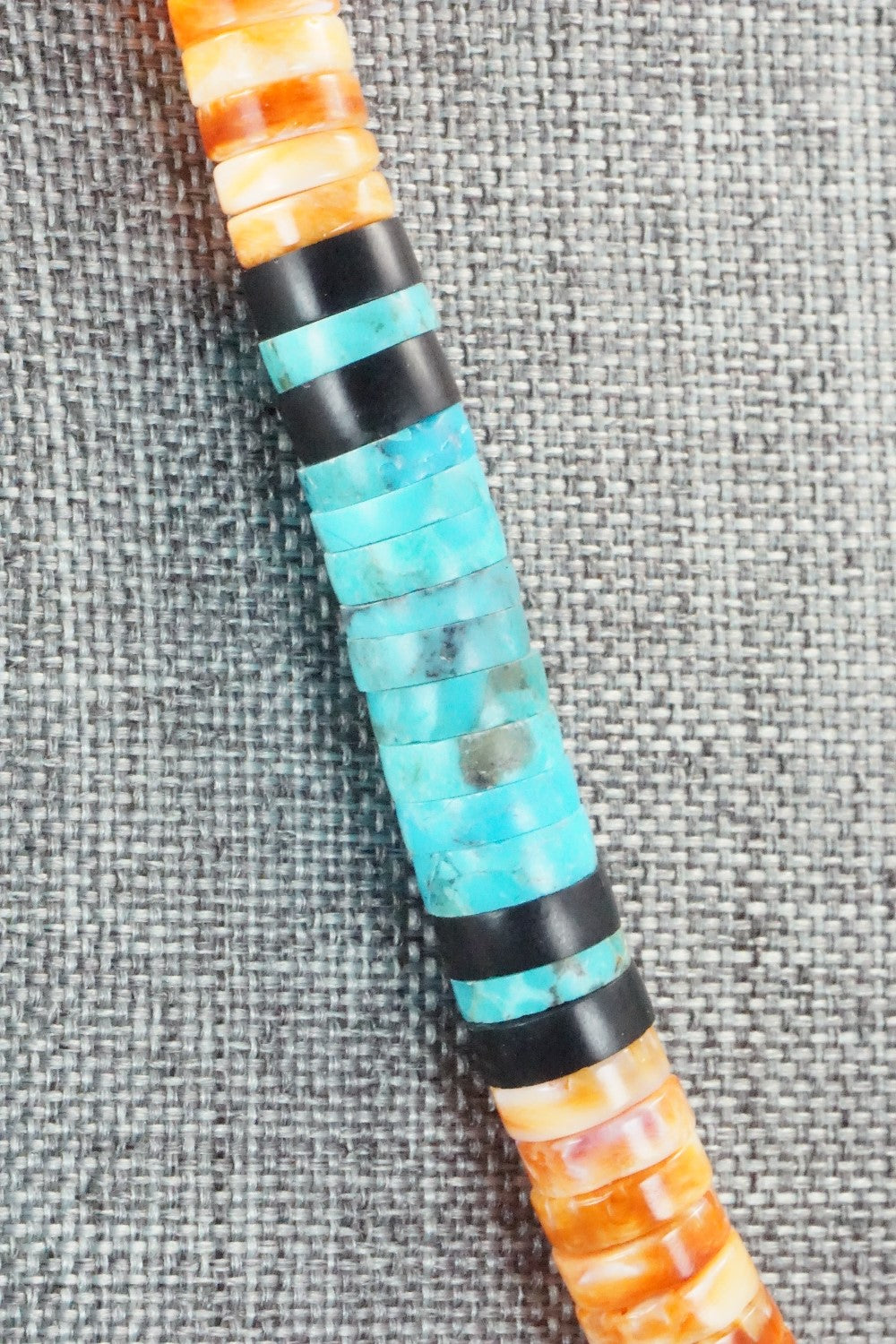 Spiny Oyster & Turquoise Necklace - Lupe Lovato