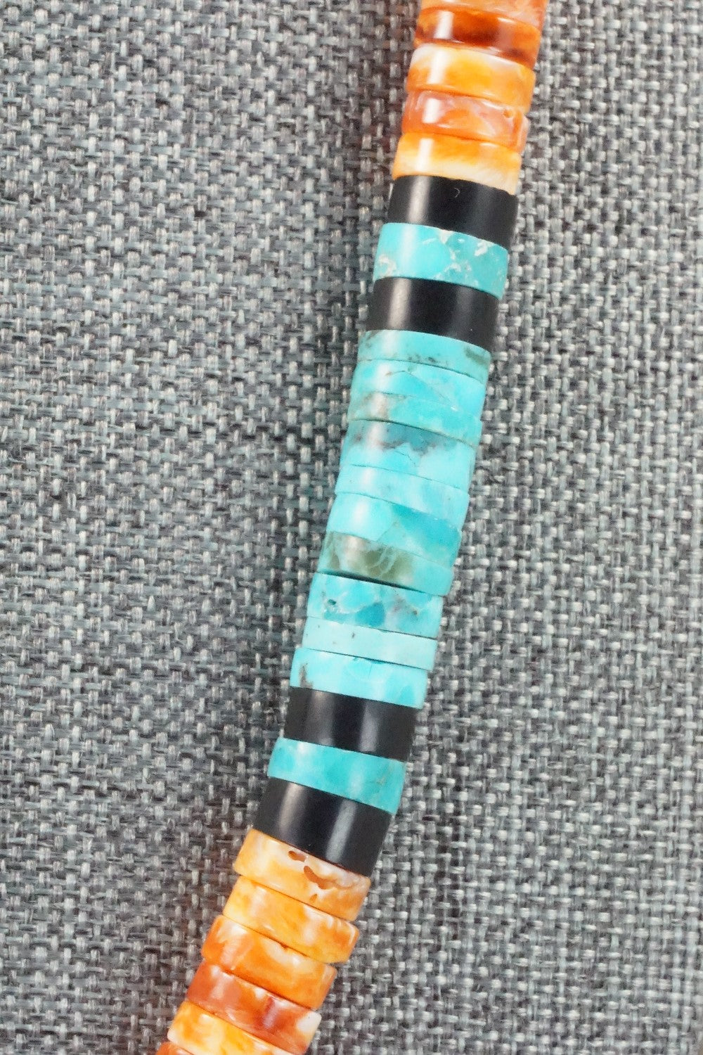 Spiny Oyster & Turquoise Necklace - Lupe Lovato