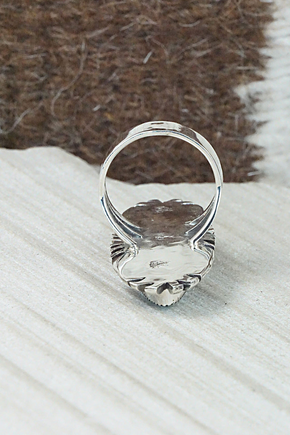Turquoise & Sterling Silver Ring - Marie Jones - Size 7