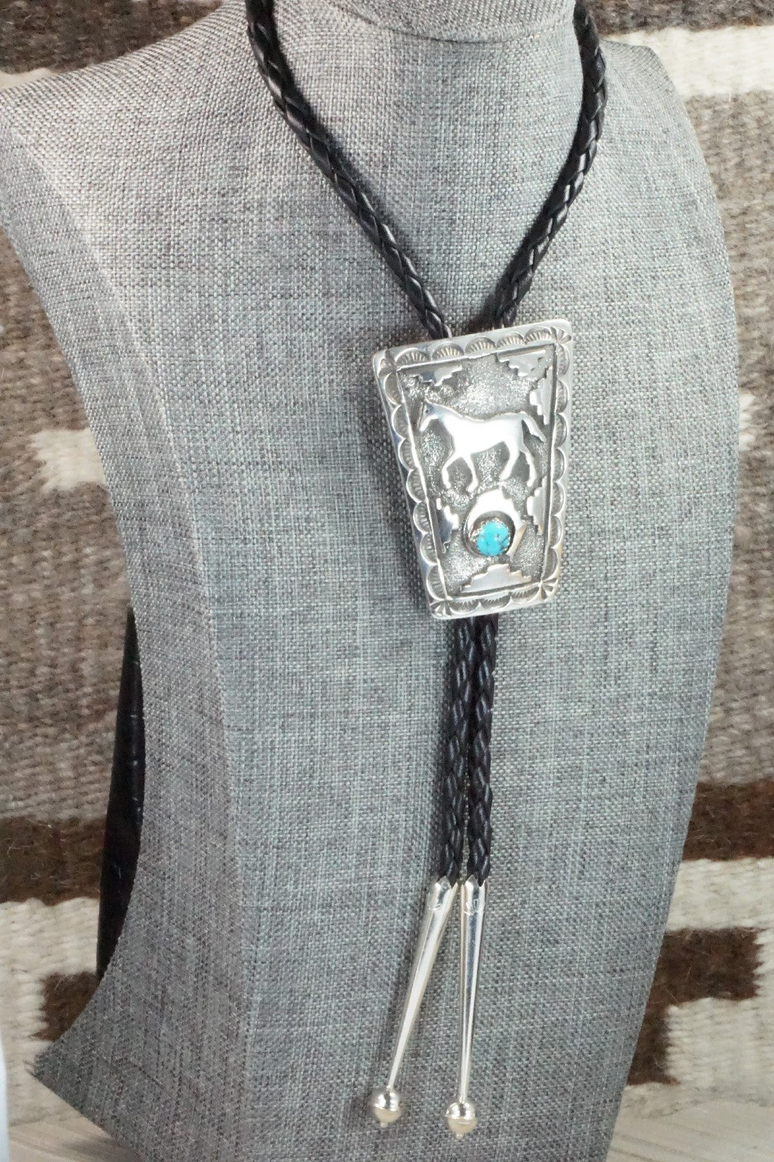 Turquoise & Sterling Silver Bolo Tie - Emerson Kinsel