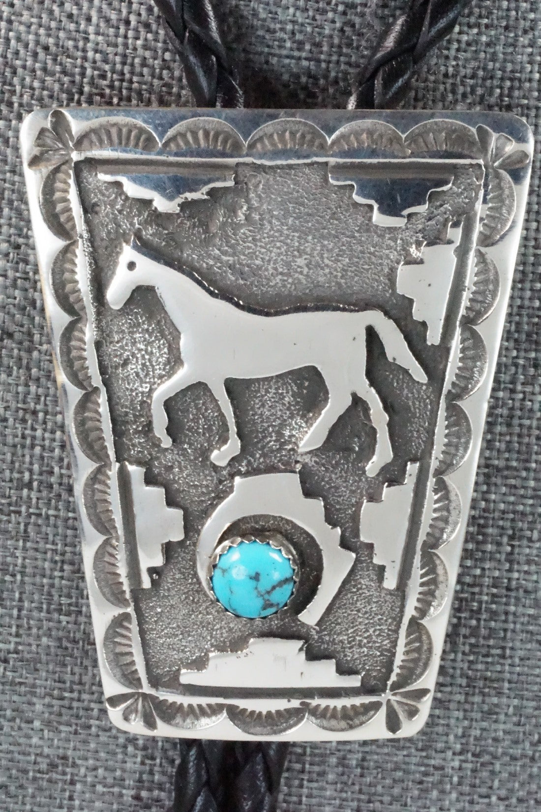 Turquoise & Sterling Silver Bolo Tie - Emerson Kinsel