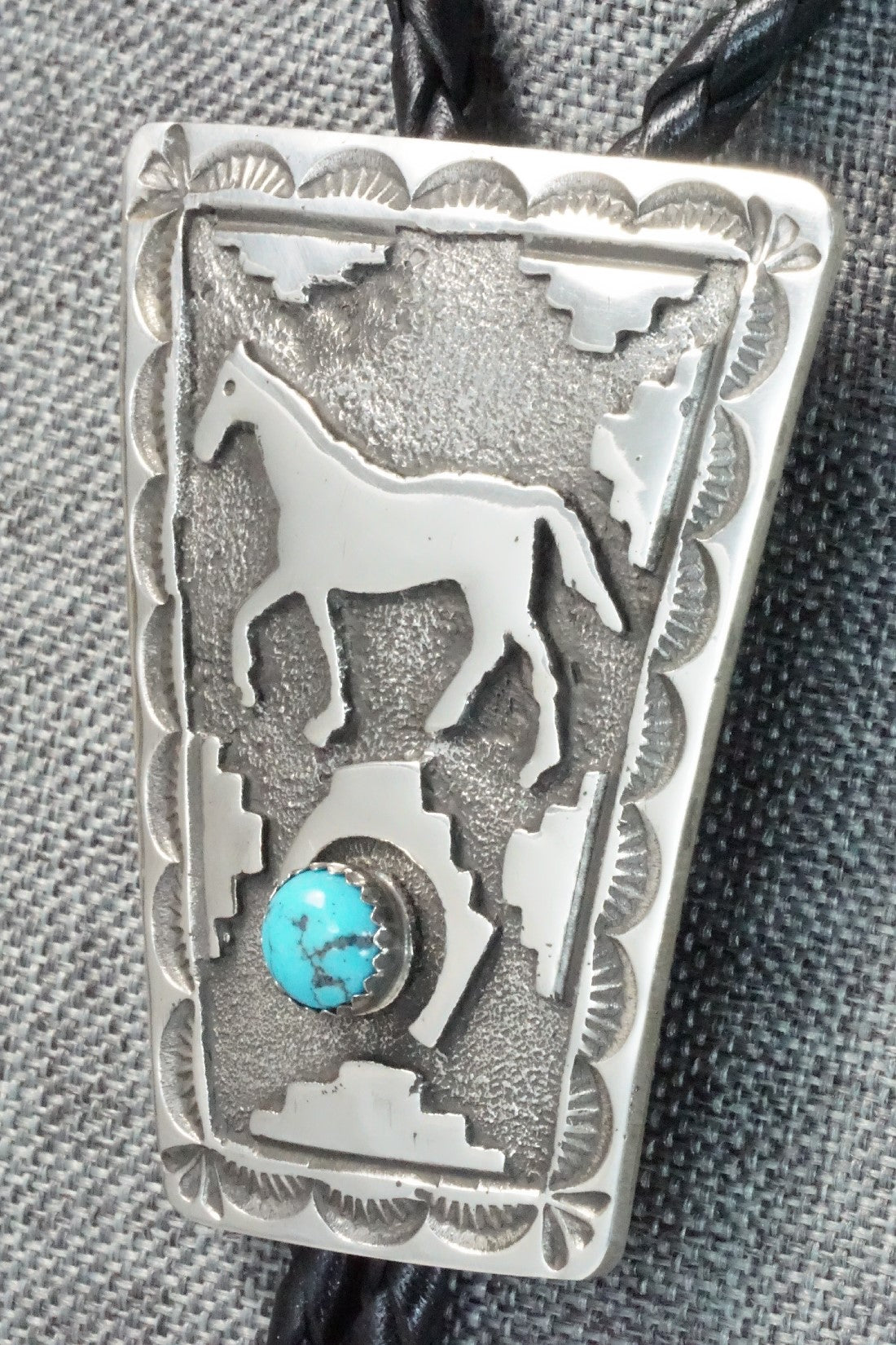 Turquoise & Sterling Silver Bolo Tie - Emerson Kinsel