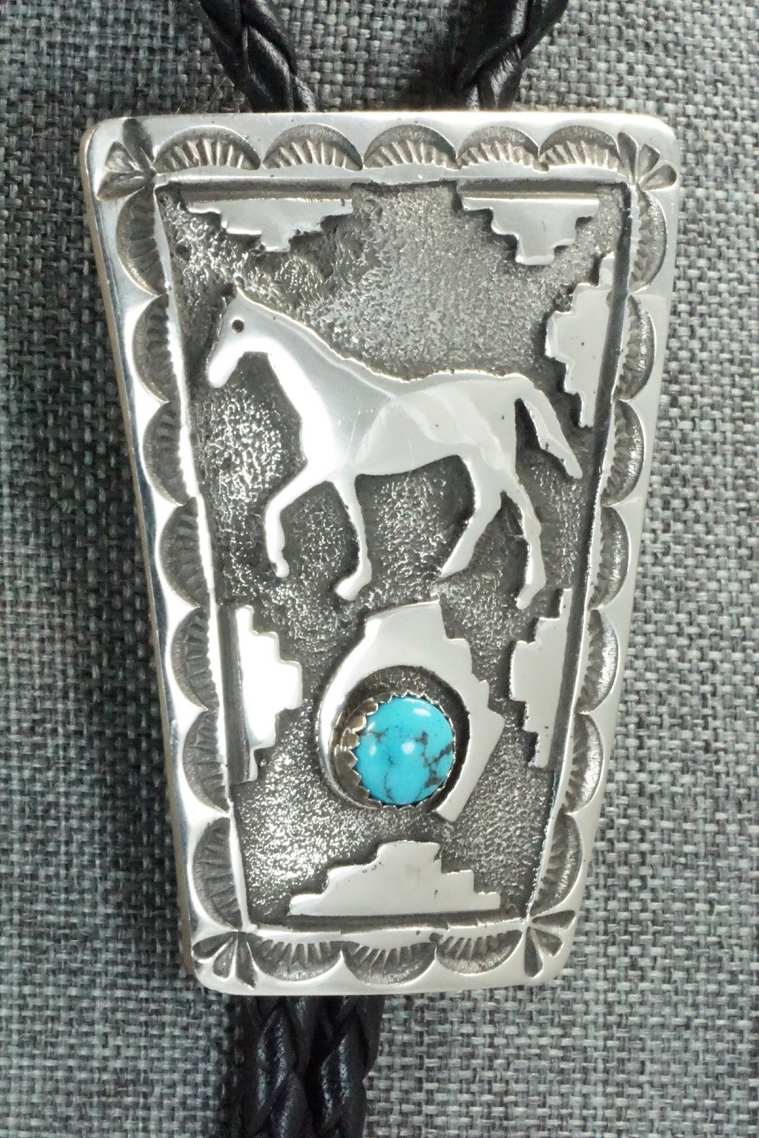 Turquoise & Sterling Silver Bolo Tie - Emerson Kinsel