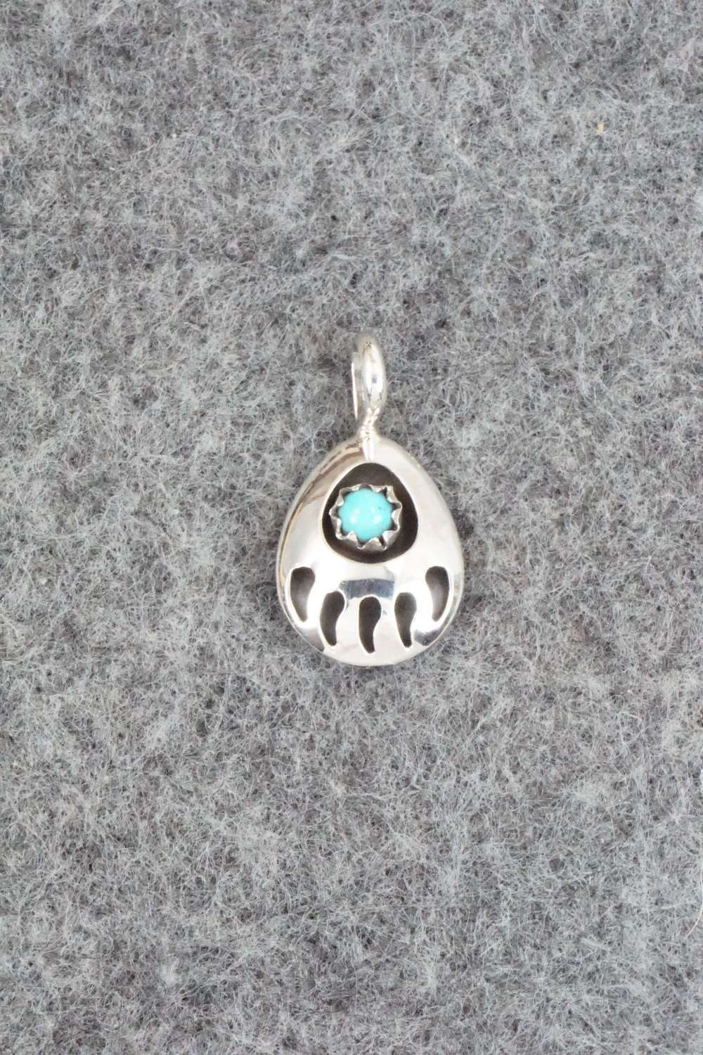 Turquoise & Sterling Silver Pendant - Leta Parker