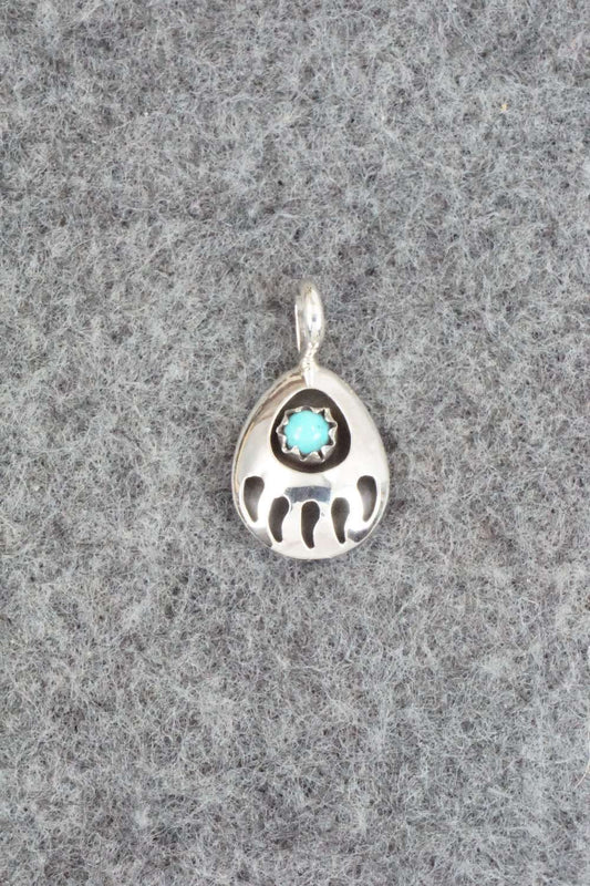 Turquoise & Sterling Silver Pendant - Leta Parker