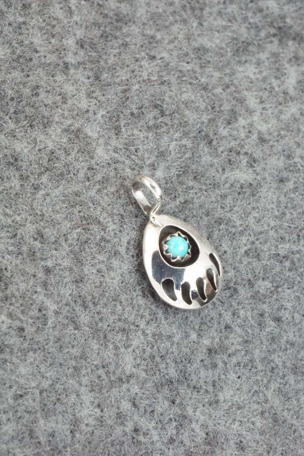Turquoise & Sterling Silver Pendant - Leta Parker