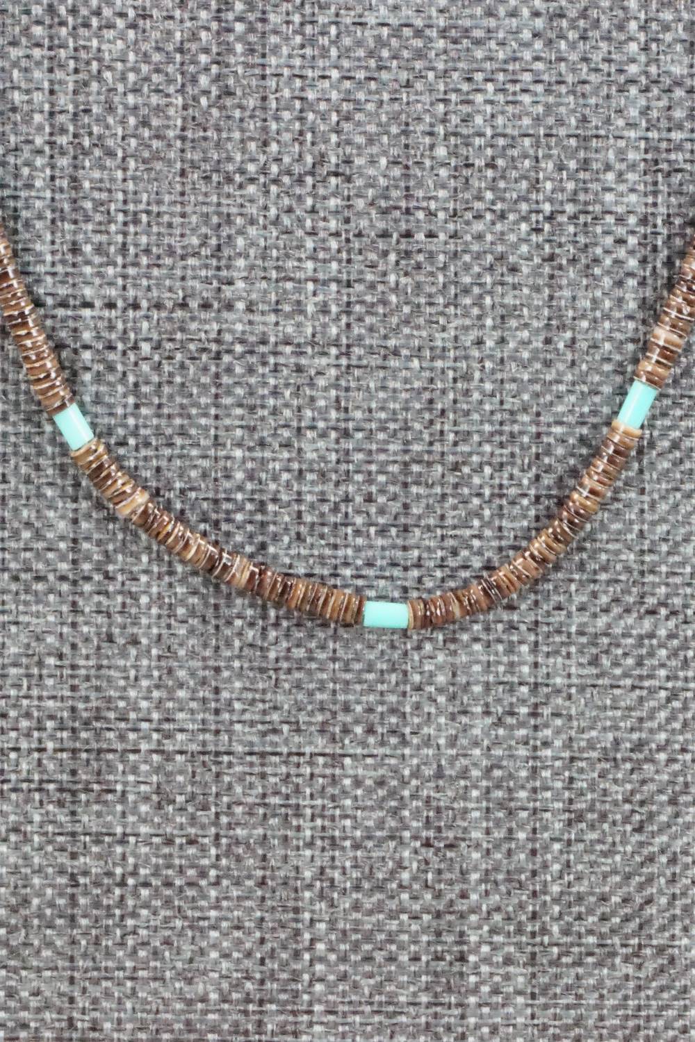 Shell & Turquoise Necklace - Ramona Bird