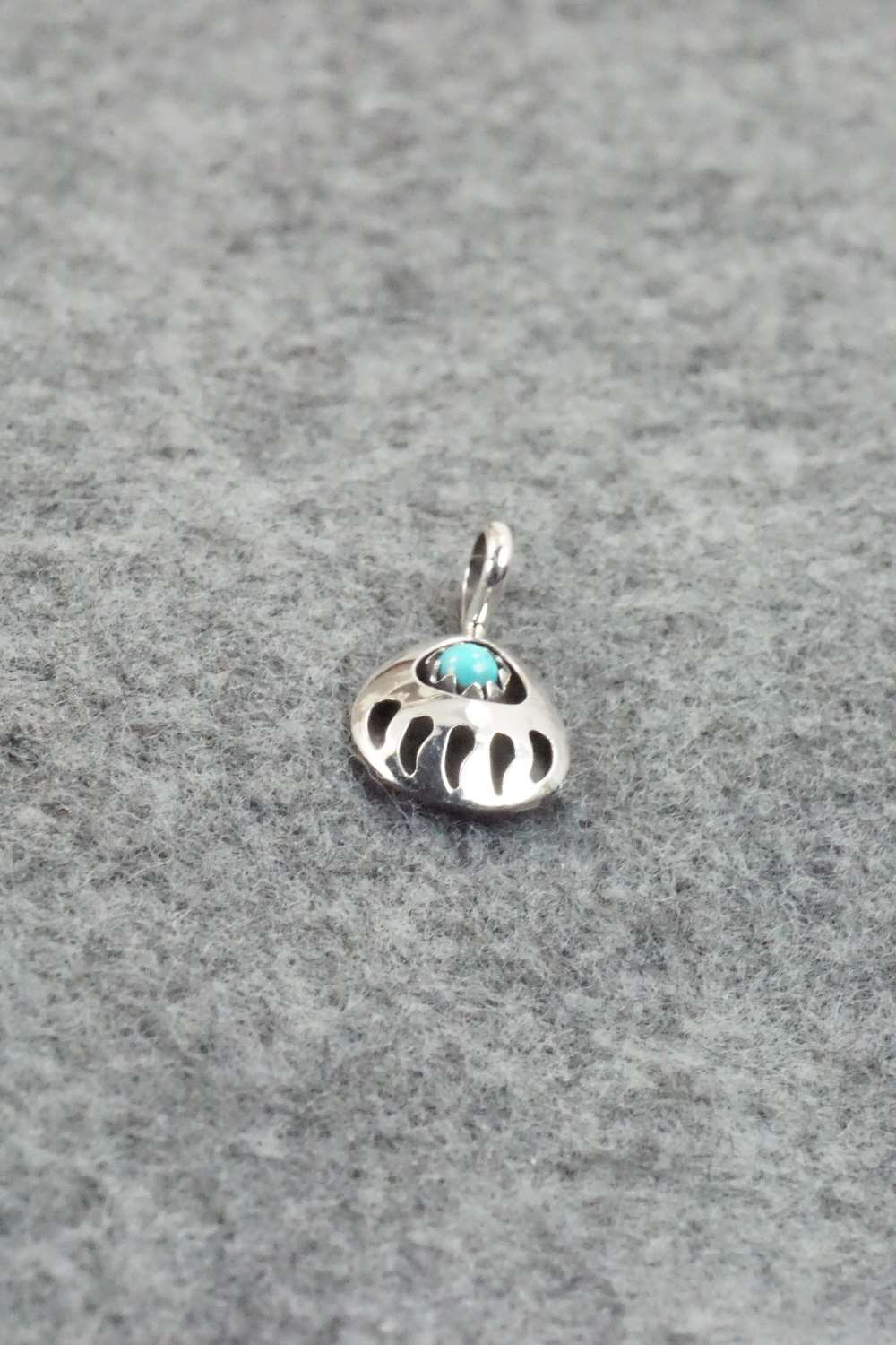 Turquoise & Sterling Silver Pendant - Leta Parker