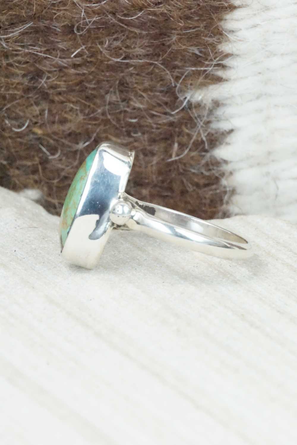 Turquoise & Sterling Silver Ring - Priscilla Reeder - Size 7.5