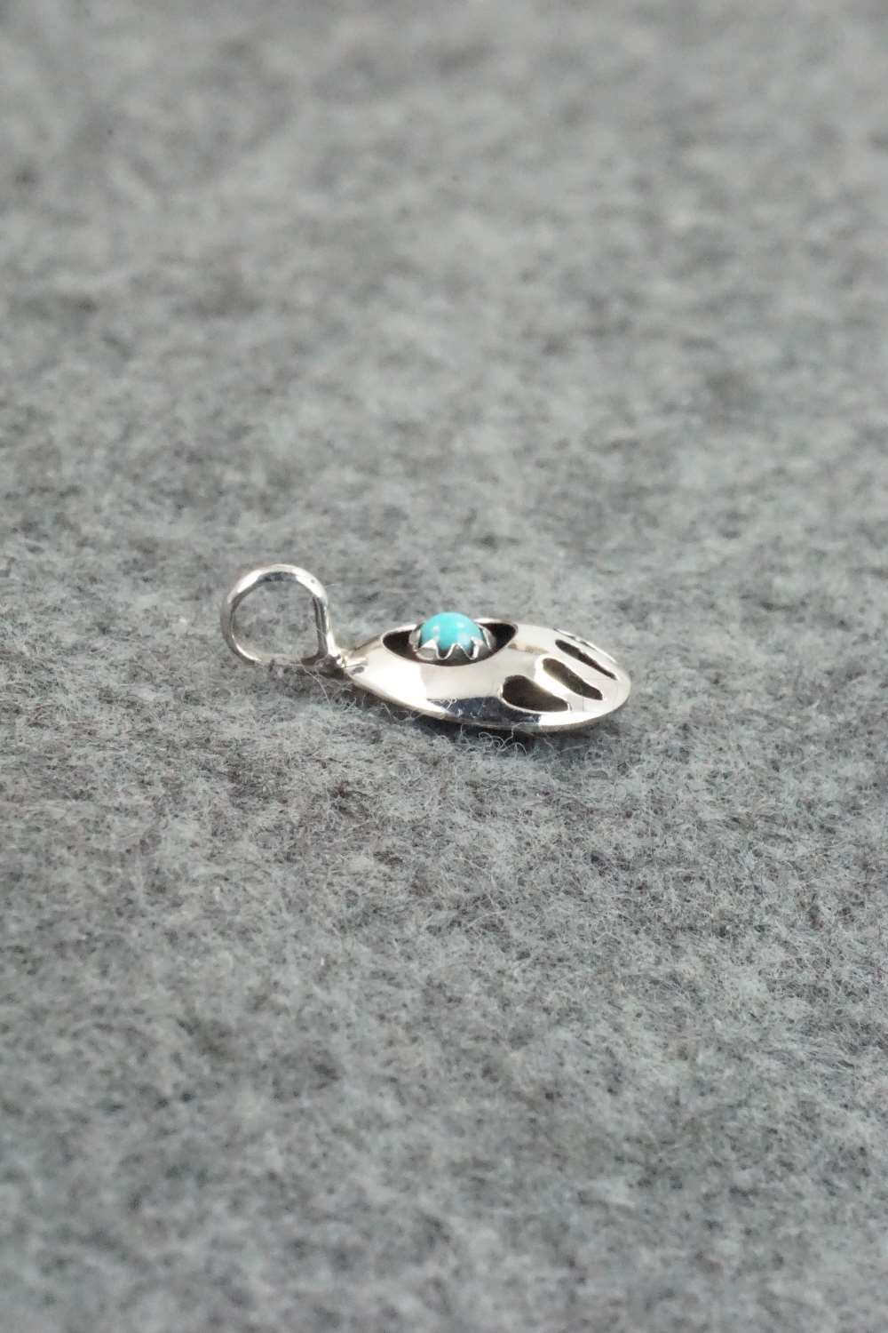 Turquoise & Sterling Silver Pendant - Leta Parker