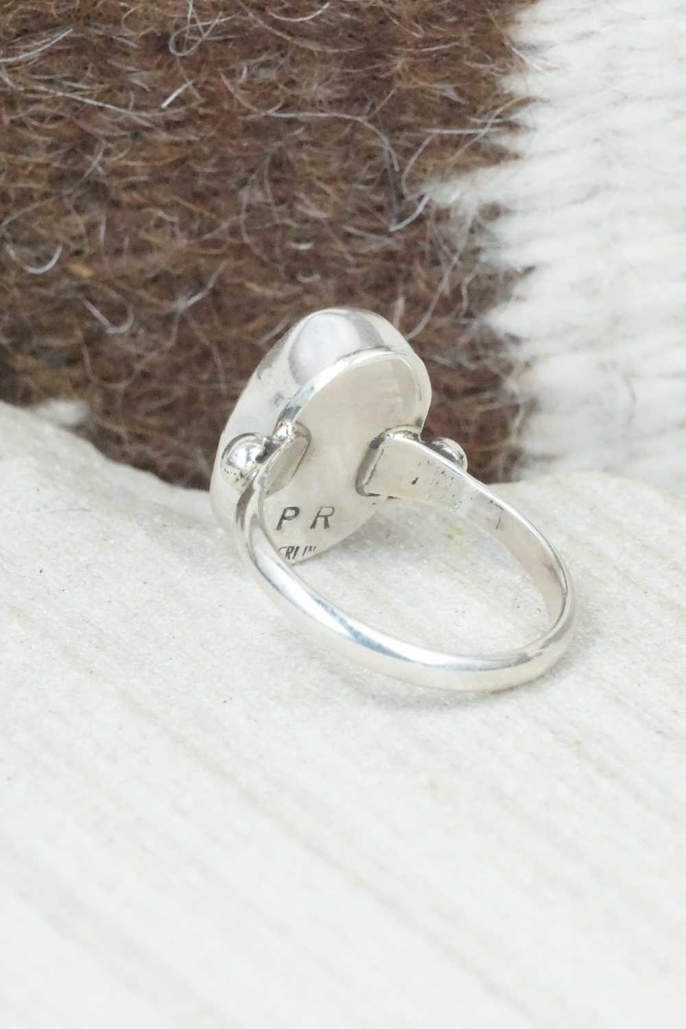 Turquoise & Sterling Silver Ring - Priscilla Reeder - Size 7.5