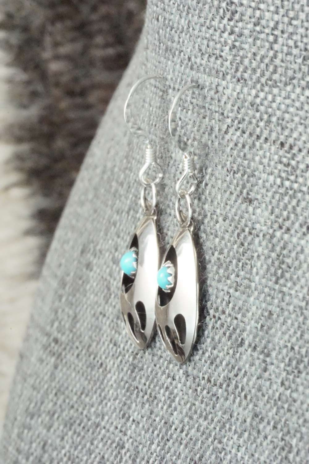 Turquoise & Sterling Silver Earrings - Leta Parker