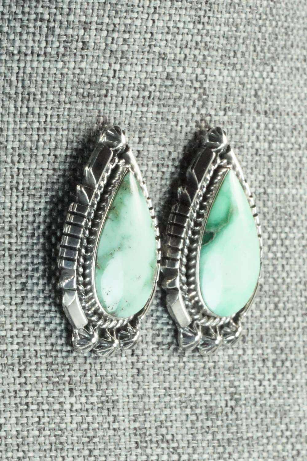 Variscite & Sterling Silver Earrings - Freida Martinez