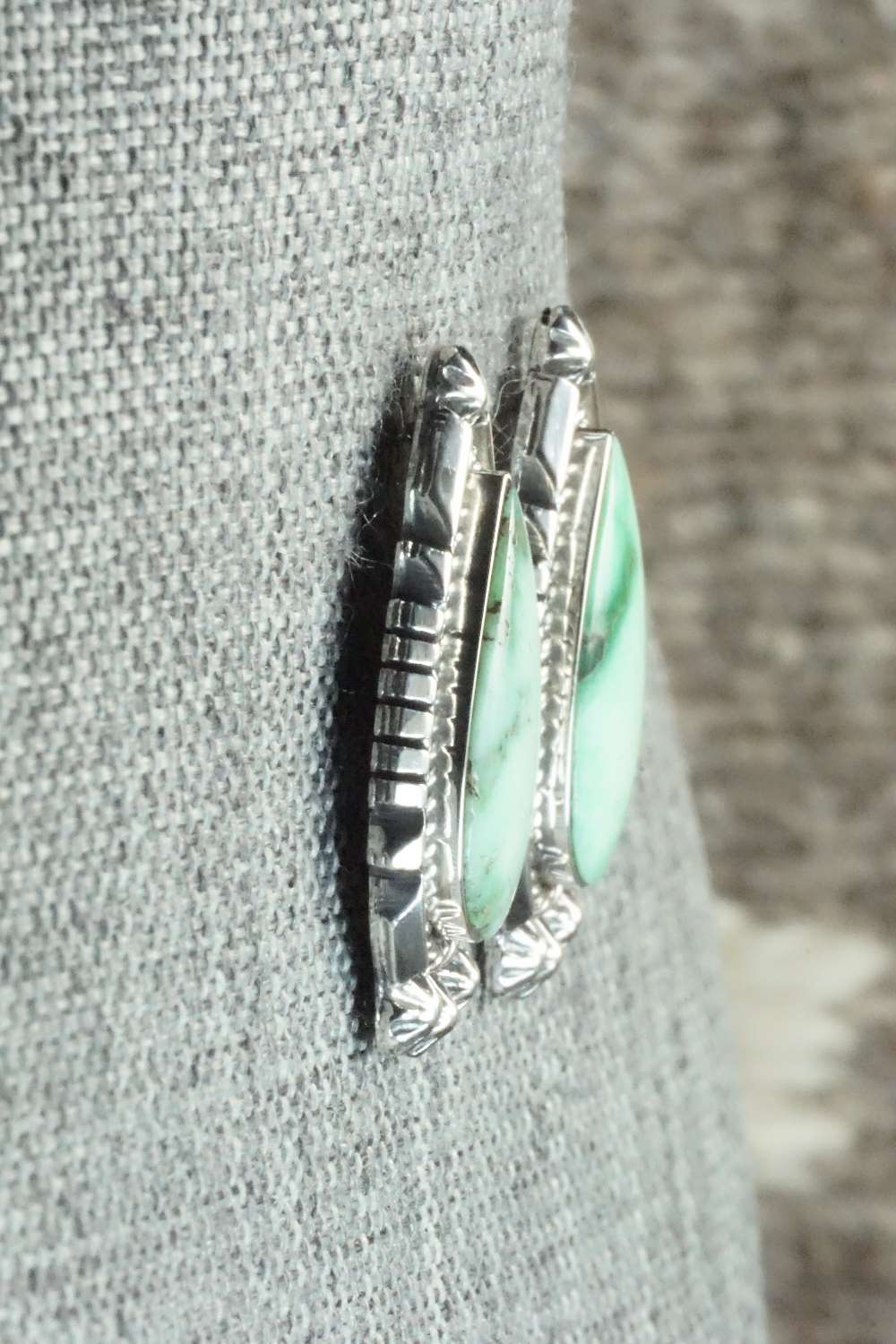 Variscite & Sterling Silver Earrings - Freida Martinez