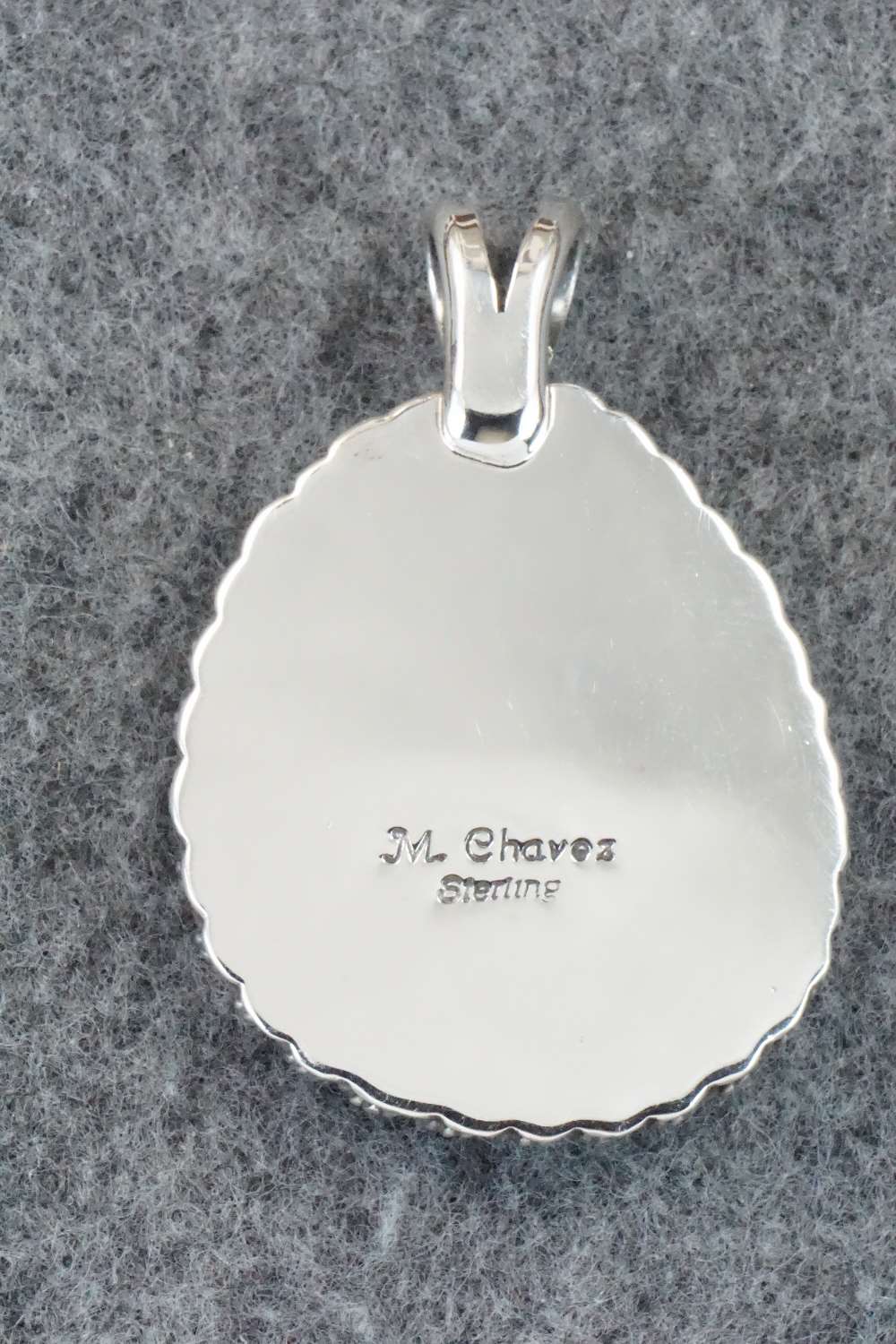 Turquoise & Sterling Silver Pendant - Michael Chavez