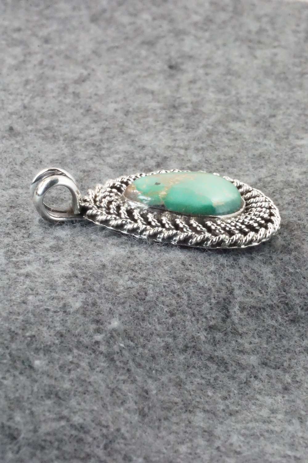 Turquoise & Sterling Silver Pendant - Michael Chavez