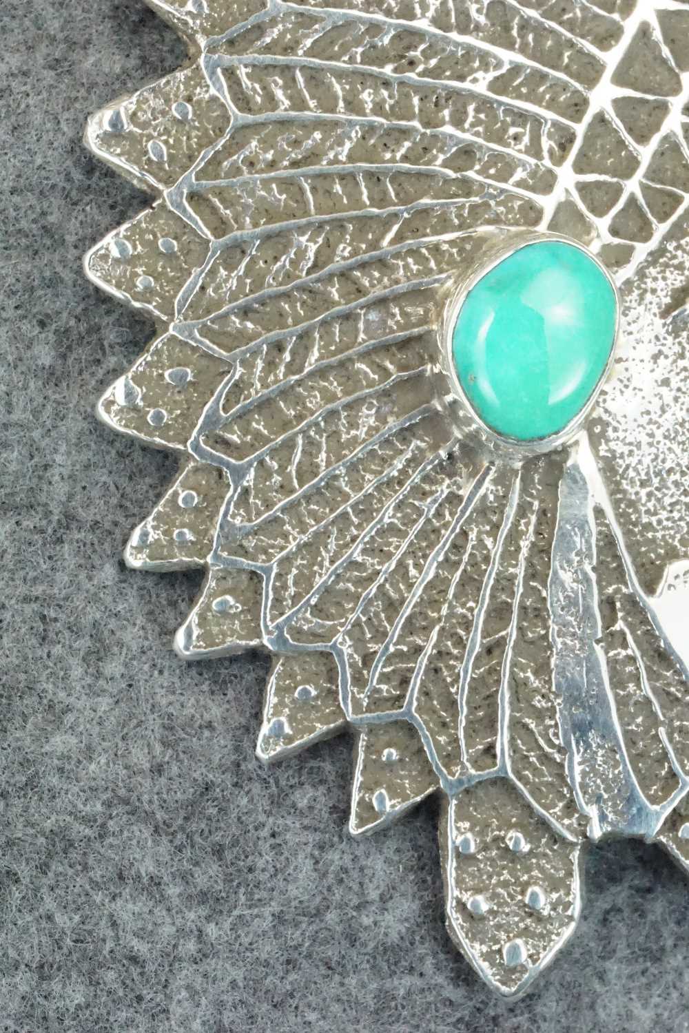 Turquoise and Sterling Silver Pendant - Delbert Arviso