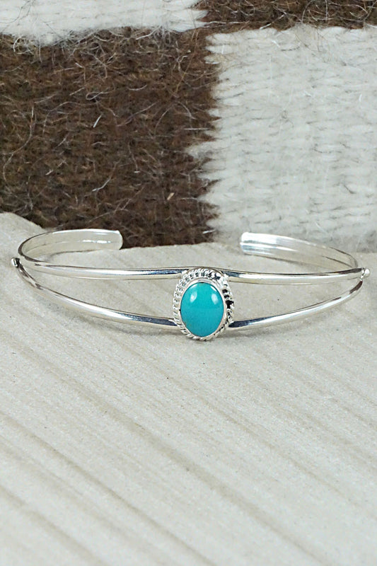 Turquoise & Sterling Silver Bracelet - Jan Mariano
