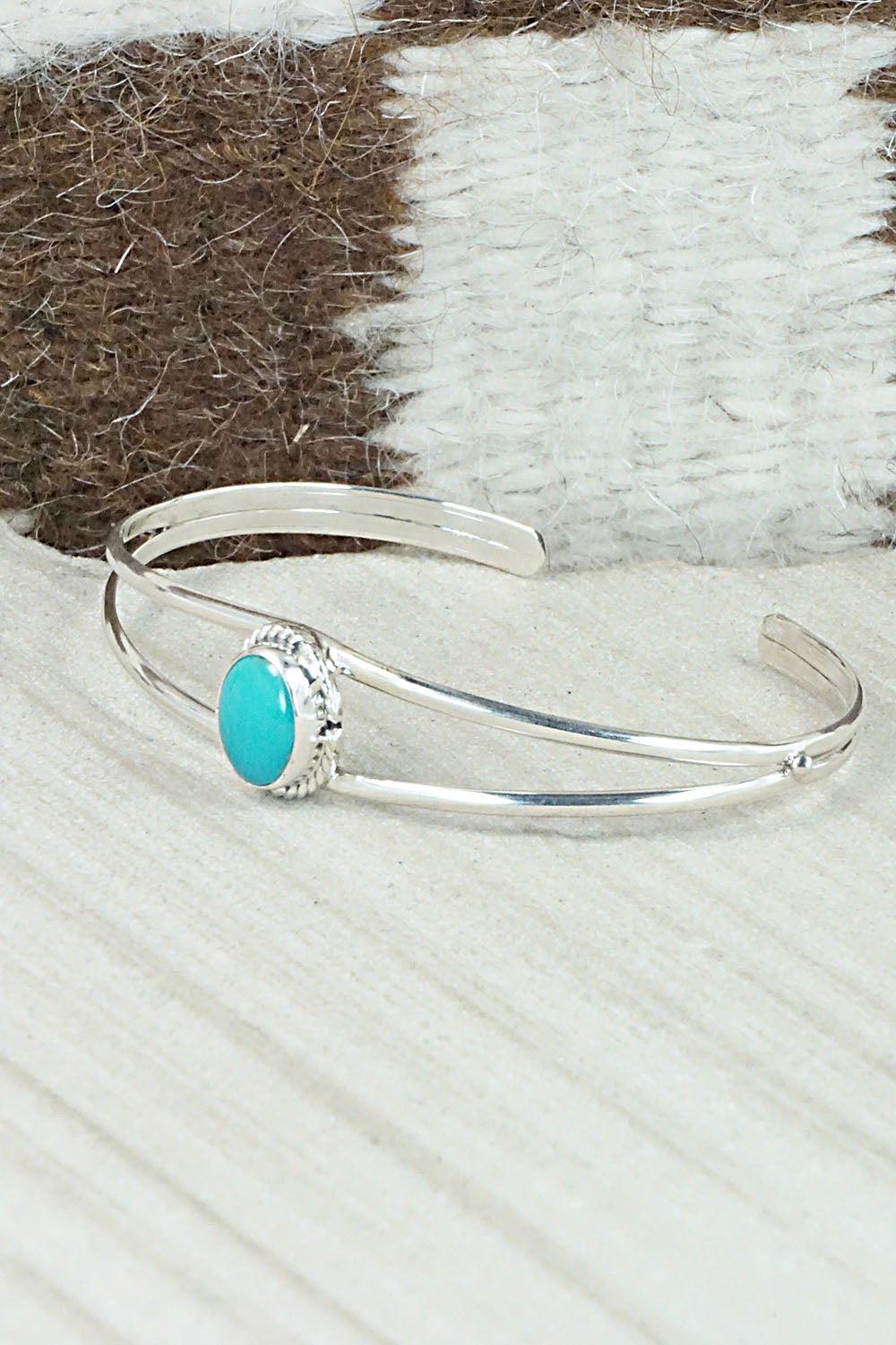 Turquoise & Sterling Silver Bracelet - Jan Mariano