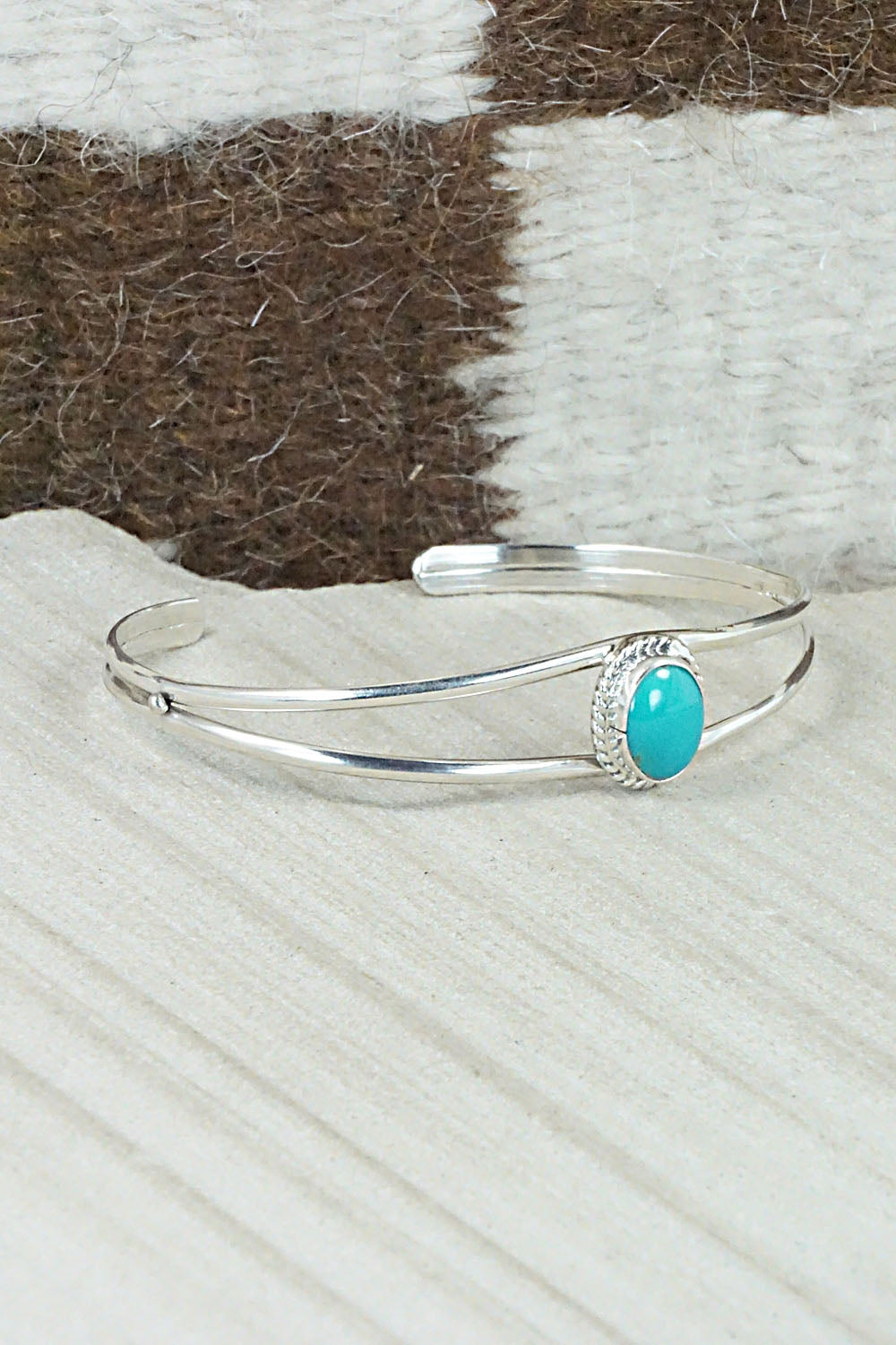 Turquoise & Sterling Silver Bracelet - Jan Mariano